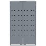 Mülltonnenunterstand aus grauem Stahl, 276x79x117 cm. von , Halterungen für Abfallbehälter - Ref: Foro24-3279989, Preis: 728,...