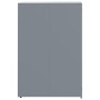 4-container gray steel trash shed 276x79x117 cm by , Waste container supports - Ref: Foro24-3279989, Price: 714,14 €, Discoun...