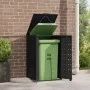 Black steel garbage container shed 69x79x117 cm by , Waste container supports - Ref: Foro24-4008424, Price: 240,50 €, Discoun...