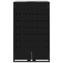 Black steel garbage container shed 69x79x117 cm by , Waste container supports - Ref: Foro24-4008424, Price: 202,46 €, Discoun...