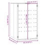 Black steel garbage container shed 69x79x117 cm by , Waste container supports - Ref: Foro24-4008424, Price: 202,46 €, Discoun...