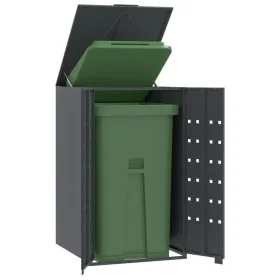 Anthracite steel garbage container shed 69x79x117 cm by , Waste container supports - Ref: Foro24-4008426, Price: 229,78 €, Di...