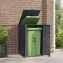 Anthracite steel garbage container shed 69x79x117 cm by , Waste container supports - Ref: Foro24-4008426, Price: 229,78 €, Di...