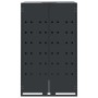 Mülltonnenschuppen aus anthrazitfarbenem Stahl 69x79x117 cm von , Halterungen für Abfallbehälter - Ref: Foro24-4008426, Preis...
