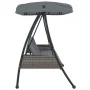 Gartenschaukelbank mit Baldachin aus dunkelgrauem Stahl von , Gartenwippen - Ref: Foro24-4008898, Preis: 269,56 €, Rabatt: %