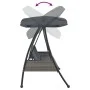 Gartenschaukelbank mit Baldachin aus dunkelgrauem Stahl von , Gartenwippen - Ref: Foro24-4008898, Preis: 269,56 €, Rabatt: %