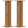 Lautsprecherständer 2 Stück Eichenholz Handwerkskunst 30x30x95 cm von , Lautsprecherständer - Ref: Foro24-852680, Preis: 80,1...