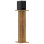 Soportes altavoces 2 uds madera roble artesano 30x30x95 cm de , Soportes para altavoces - Ref: Foro24-852680, Precio: 64,15 €