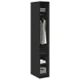 Armario de madera de ingeniería negro 30x50x200 cm de , Armarios roperos - Ref: Foro24-3307685, Precio: 119,33 €, Descuento: %