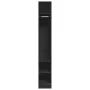 Armario de madera de ingeniería negro 30x50x200 cm de , Armarios roperos - Ref: Foro24-3307685, Precio: 119,33 €, Descuento: %
