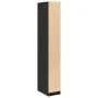 Armario de madera de ingeniería negro 30x50x200 cm de , Armarios roperos - Ref: Foro24-3307685, Precio: 119,33 €, Descuento: %