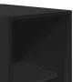 Armario de madera de ingeniería negro 30x50x200 cm de , Armarios roperos - Ref: Foro24-3307685, Precio: 119,33 €, Descuento: %