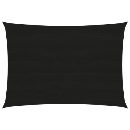 Black HDPE sail shade 160 g/m² 3x4.5 m by vidaXL, Umbrellas - Ref: Foro24-311733, Price: 42,35 €, Discount: %