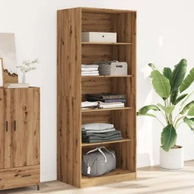 Handgefertigter Eichenholz-Schrank aus Ingenieurholz, 80x50x200 cm. von , Kleiderschränke - Ref: Foro24-3307728, Preis: 152,9...
