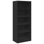 Engineered wood black wardrobe 80x50x200 cm by , Wardrobes - Ref: Foro24-3307721, Price: 163,63 €, Discount: %