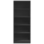 Schwarzer Schrank aus Holzwerkstoff 80x50x200 cm von , Kleiderschränke - Ref: Foro24-3307721, Preis: 166,18 €, Rabatt: %