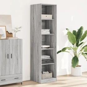 Armario de madera de ingeniería gris Sonoma 50x50x200 cm de , Armarios roperos - Ref: Foro24-3307716, Precio: 137,72 €, Descu...