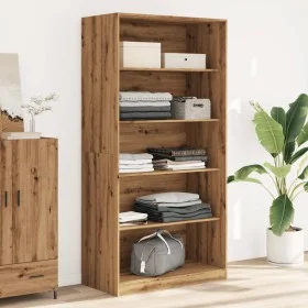 Handcrafted engineered oak wood wardrobe 100x50x200 cm by , Wardrobes - Ref: Foro24-3307737, Price: 180,93 €, Discount: %