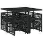 9-piece garden dining set with black synthetic rattan cushions by , Garden sets - Ref: Foro24-3210775, Price: 345,31 €, Disco...