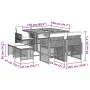 Garden dining set 9 pieces and gray synthetic rattan cushions by , Garden sets - Ref: Foro24-3210782, Price: 422,25 €, Discou...