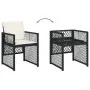 Garden dining set with 15-piece black synthetic rattan cushions. by , Garden sets - Ref: Foro24-3210819, Price: 941,65 €, Dis...