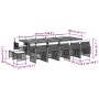 Garten-Essgruppe mit 15-teiligen Kissen aus schwarzem synthetischem Rattan. von , Gartensets - Ref: Foro24-3210819, Preis: 87...