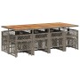 Garden dining set with 13-piece synthetic rattan gray cushions by , Garden sets - Ref: Foro24-3210806, Price: 742,01 €, Disco...
