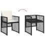 Garden dining set with 15-piece black synthetic rattan cushions. by , Garden sets - Ref: Foro24-3210810, Price: 779,16 €, Dis...