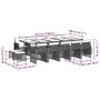 Garden dining set with 15-piece synthetic rattan gray cushions by , Garden sets - Ref: Foro24-3210812, Price: 888,41 €, Disco...