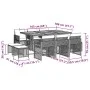 11-piece garden dining set with gray synthetic rattan cushions by , Garden sets - Ref: Foro24-3210794, Price: 586,57 €, Disco...