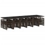 Set de muebles jardín 17 pzas y cojines ratán sintético marrón de , Conjuntos de jardín - Ref: Foro24-3210825, Precio: 833,73 €