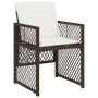 Garden dining set 11 pieces with brown synthetic rattan cushions by , Garden sets - Ref: Foro24-3210789, Price: 490,98 €, Dis...