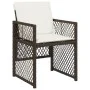 Garden dining set 11 pieces with brown synthetic rattan cushions by , Garden sets - Ref: Foro24-3210789, Price: 551,75 €, Dis...