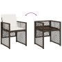 Garden dining set 11 pieces with brown synthetic rattan cushions by , Garden sets - Ref: Foro24-3210789, Price: 490,98 €, Dis...