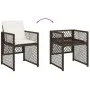 Garden dining set 11 pieces with brown synthetic rattan cushions by , Garden sets - Ref: Foro24-3210789, Price: 551,75 €, Dis...