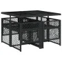 5-piece garden furniture set with black synthetic rattan cushions by , Garden sets - Ref: Foro24-3210714, Price: 298,59 €, Di...