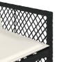 Gartenmöbel-Set, 5-teilig, mit schwarzen Polstern aus synthetischem Rattan von , Gartensets - Ref: Foro24-3210723, Preis: 353...