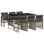 Garden dining set 7 pieces and gray synthetic rattan cushions by , Garden sets - Ref: Foro24-3210728, Price: 447,85 €, Discou...