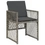 Garden dining set 7 pieces and gray synthetic rattan cushions by , Garden sets - Ref: Foro24-3210728, Price: 447,85 €, Discou...