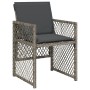 Set comedor jardín 7 pzas y cojines ratán sintético gris de , Conjuntos de jardín - Ref: Foro24-3210728, Precio: 395,32 €, De...