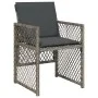Garden dining set 9 pieces and gray synthetic rattan cushions by , Garden sets - Ref: Foro24-3210740, Price: 603,37 €, Discou...