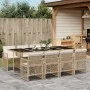9-piece garden dining set with beige synthetic rattan cushions by , Garden sets - Ref: Foro24-3210742, Price: 612,76 €, Disco...