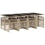 9-piece garden dining set with beige synthetic rattan cushions by , Garden sets - Ref: Foro24-3210742, Price: 612,76 €, Disco...