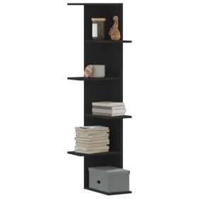 Schwarzes Holzregal für die Ecke der Wand, 36,5x36,5x140 cm. von , Regale und Regale - Ref: Foro24-852628, Preis: 47,08 €, Ra...