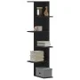 Schwarzes Holzregal für die Ecke der Wand, 36,5x36,5x140 cm. von , Regale und Regale - Ref: Foro24-852628, Preis: 47,08 €, Ra...