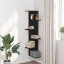 Schwarzes Holzregal für die Ecke der Wand, 36,5x36,5x140 cm. von , Regale und Regale - Ref: Foro24-852628, Preis: 44,77 €, Ra...