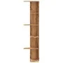 Corner wall shelf oak wood artisan 36.5x36.5x140 cm by , Shelves and shelves - Ref: Foro24-852635, Price: 59,11 €, Discount: %
