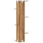Corner wall shelf oak wood artisan 36.5x36.5x140 cm by , Shelves and shelves - Ref: Foro24-852635, Price: 59,11 €, Discount: %