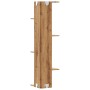 Eck-Wandregal aus Eichenholz im Handwerksstil 36,5x36,5x140 cm. von , Regale und Regale - Ref: Foro24-852635, Preis: 54,93 €,...