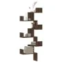 Corner wall shelf, brown oak wood, 45x45x147 cm by , Shelves and shelves - Ref: Foro24-852642, Price: 54,15 €, Discount: %